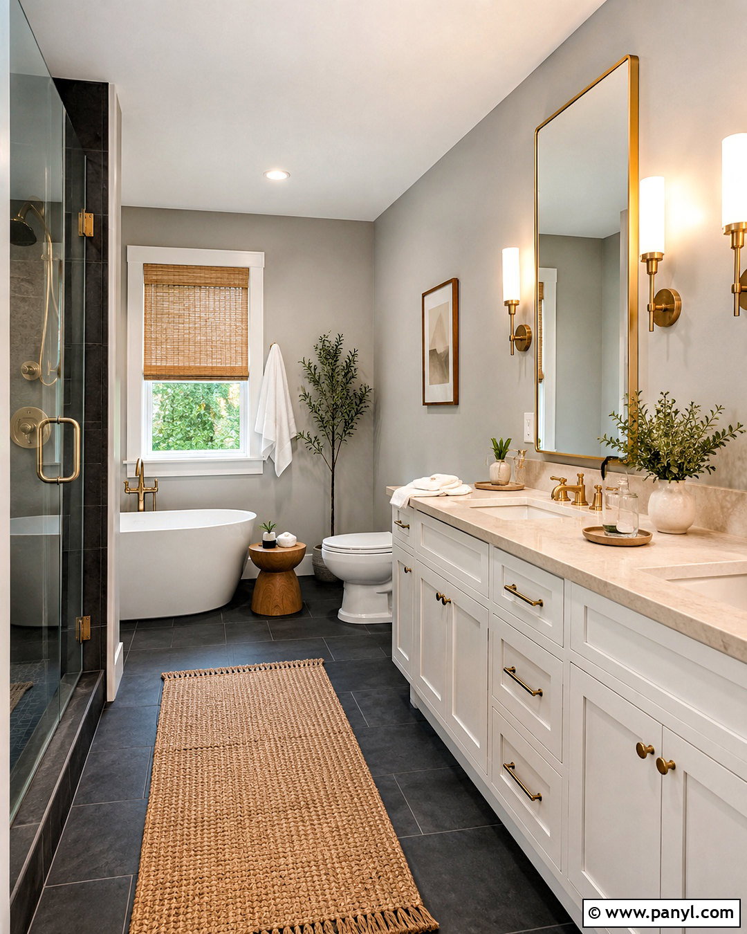 Brass And Gold With Gray Walls - 20 What Goes With Gray Walls