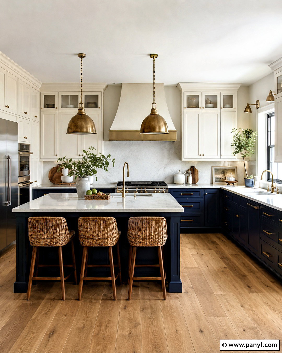 Brass Navy And Ivory Metallic Palette - 20 metallic color palette ideas