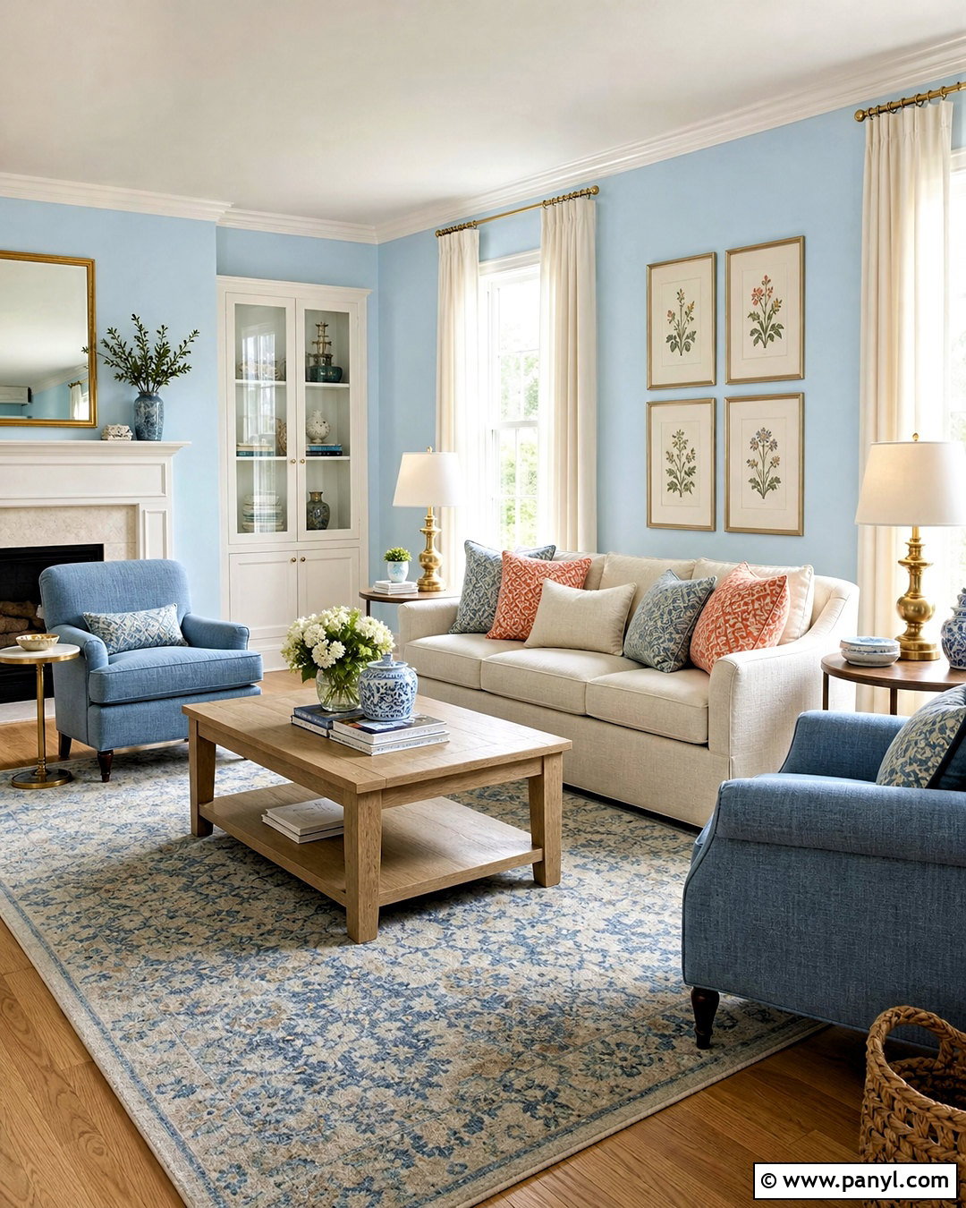 Breath Of Fresh Air Baby Blue Living Room - 20 baby blue paint colors