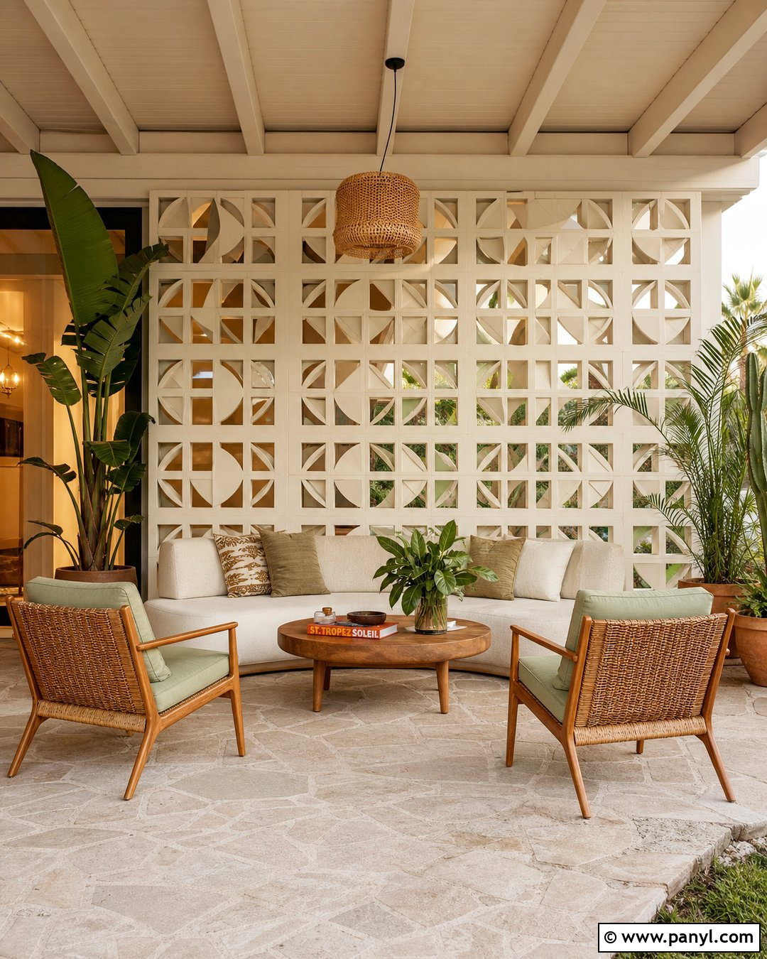 Breeze Block Outdoor Accent Wall - 35 Outdoor Accent Wall Ideas