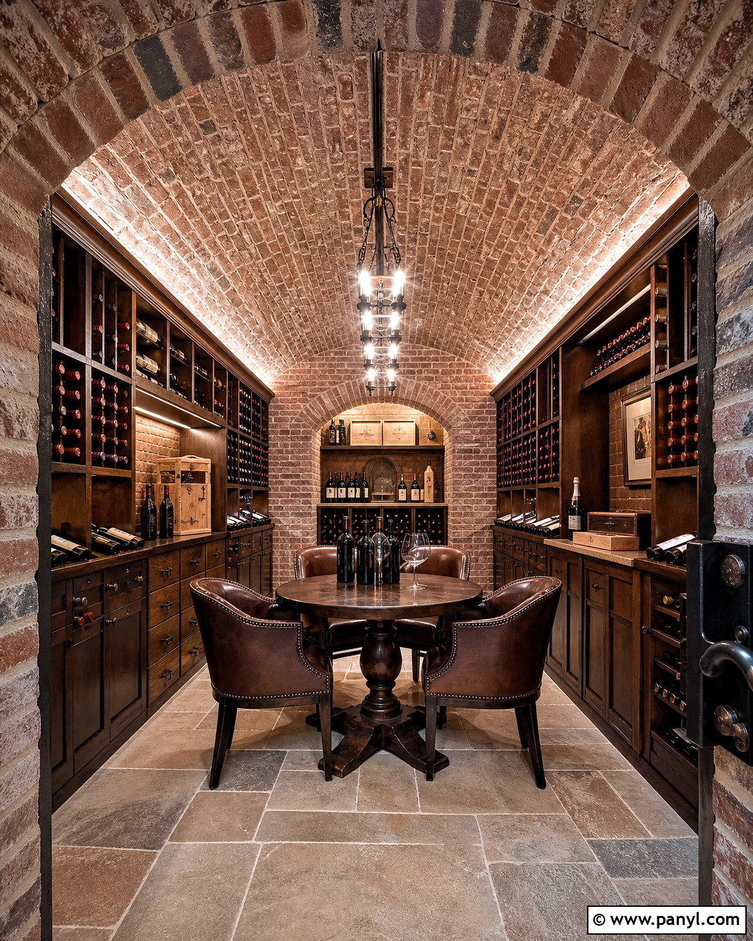 Brick Arch Wine Cellar - 20 wine cellar basement rustic ideas