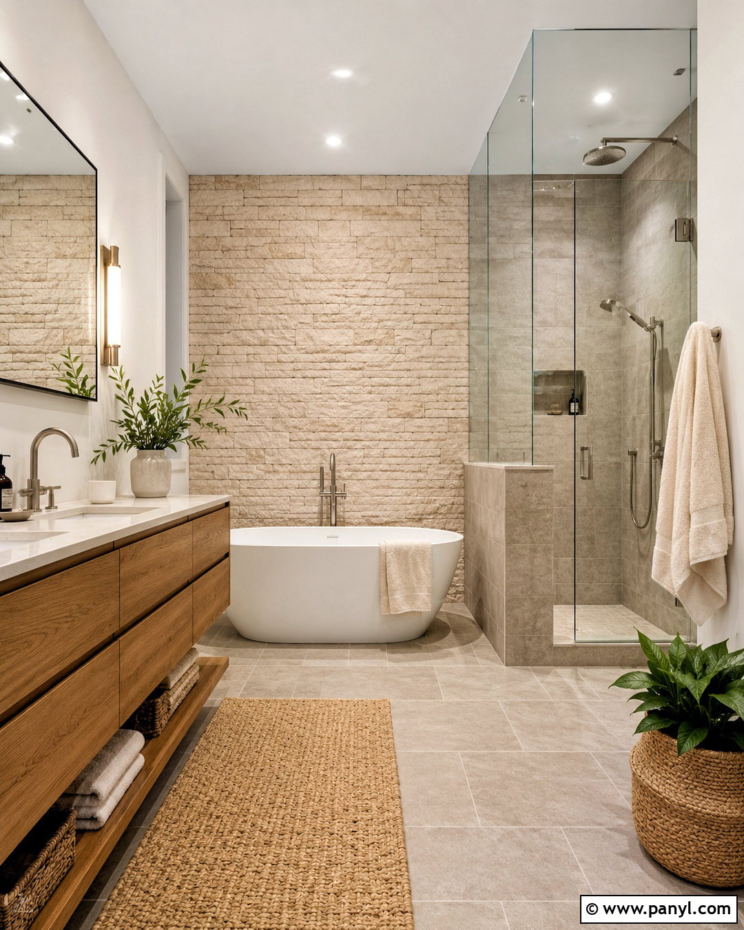 Brick Bathroom Wall - 20 brick wall examples
