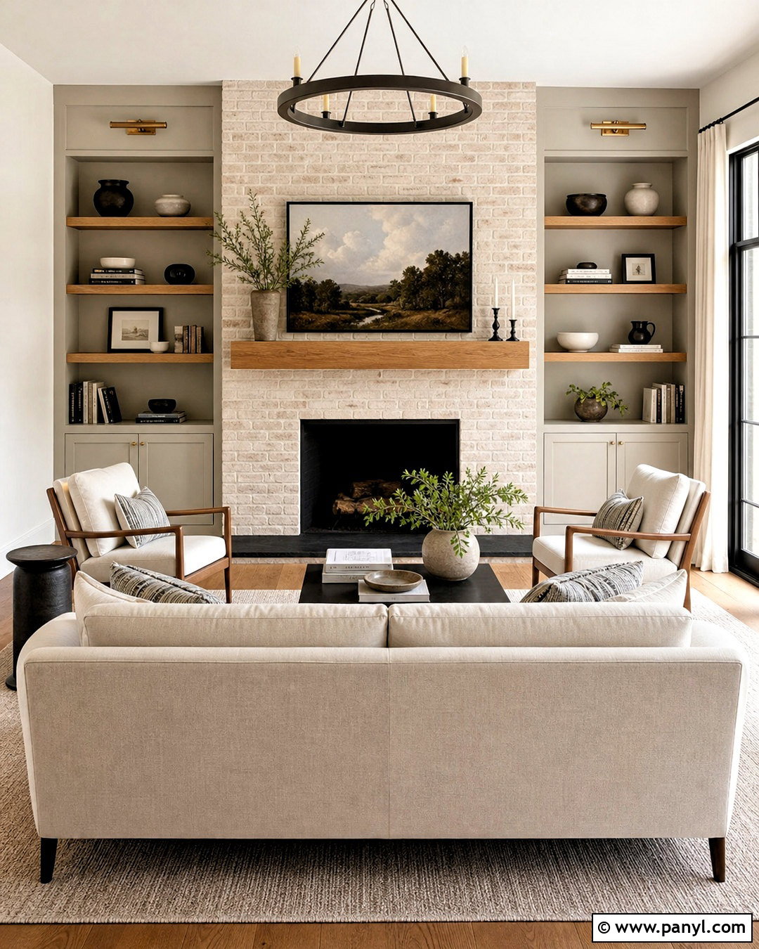 Brick Fireplace With Built Ins - 20 updating fireplace brick ideas