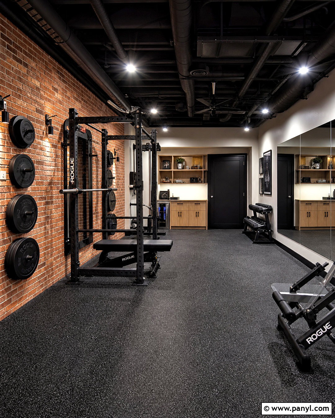 Brick Home Gym Accent Wall - 20 home gym accent wall ideas