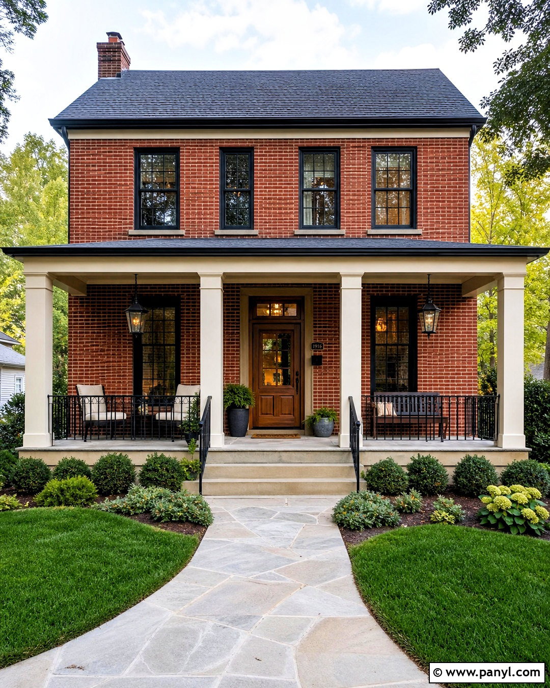 Brick House With A Full Front Porch - 20 updating brick house exterior ideas