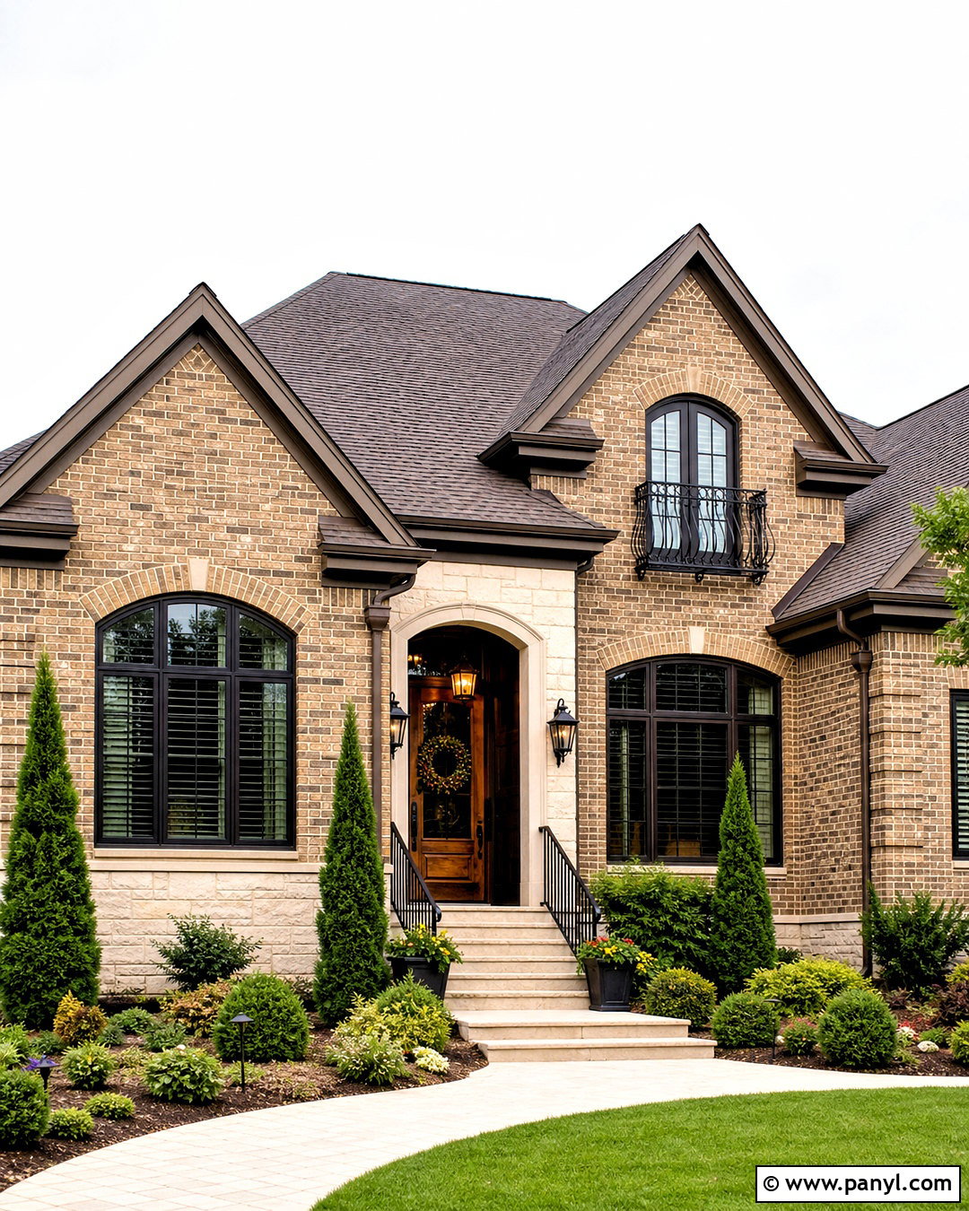 Brick House With Bronze Accents - 20 updating brick house exterior ideas