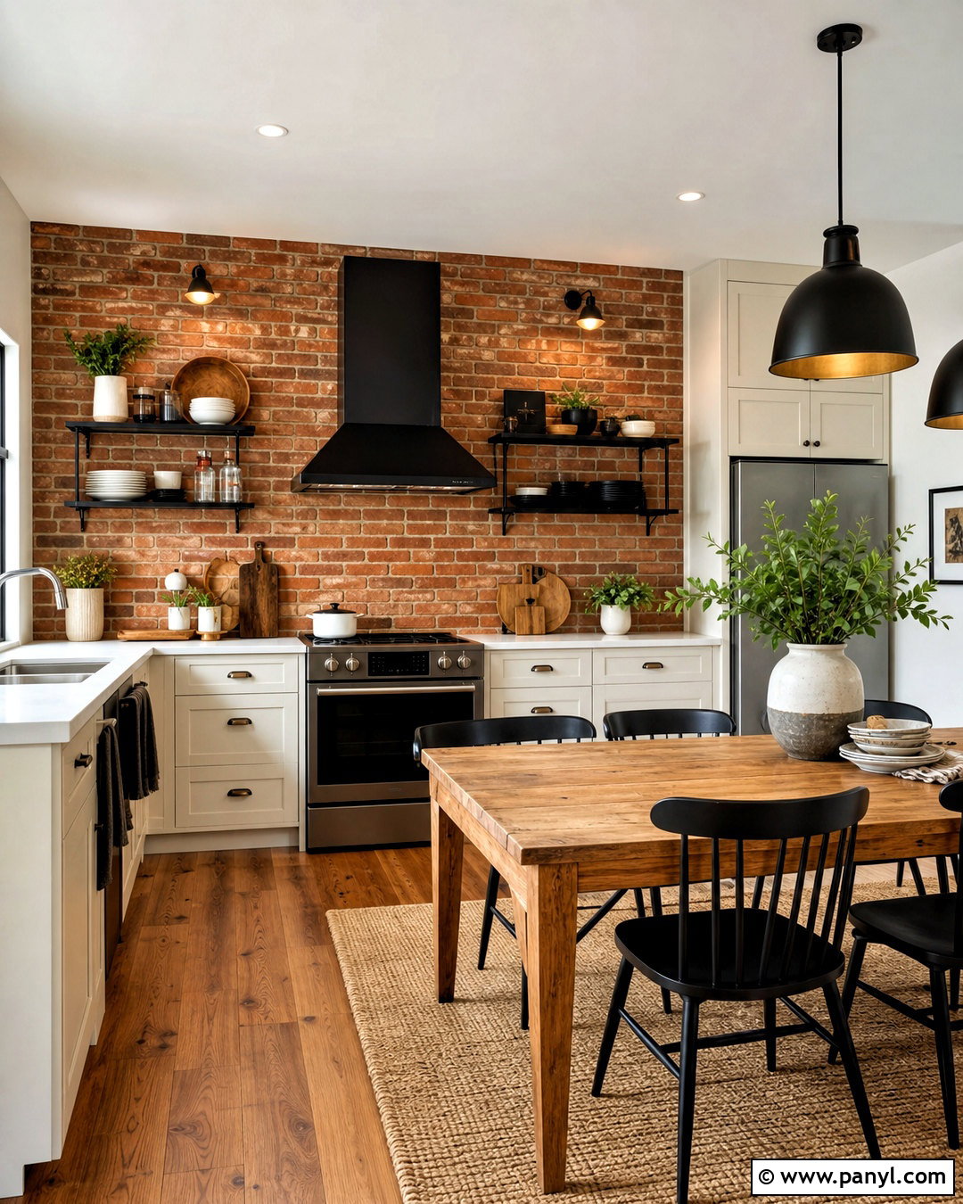 Brick Kitchen Accent Wall - 20 accent wall ideas