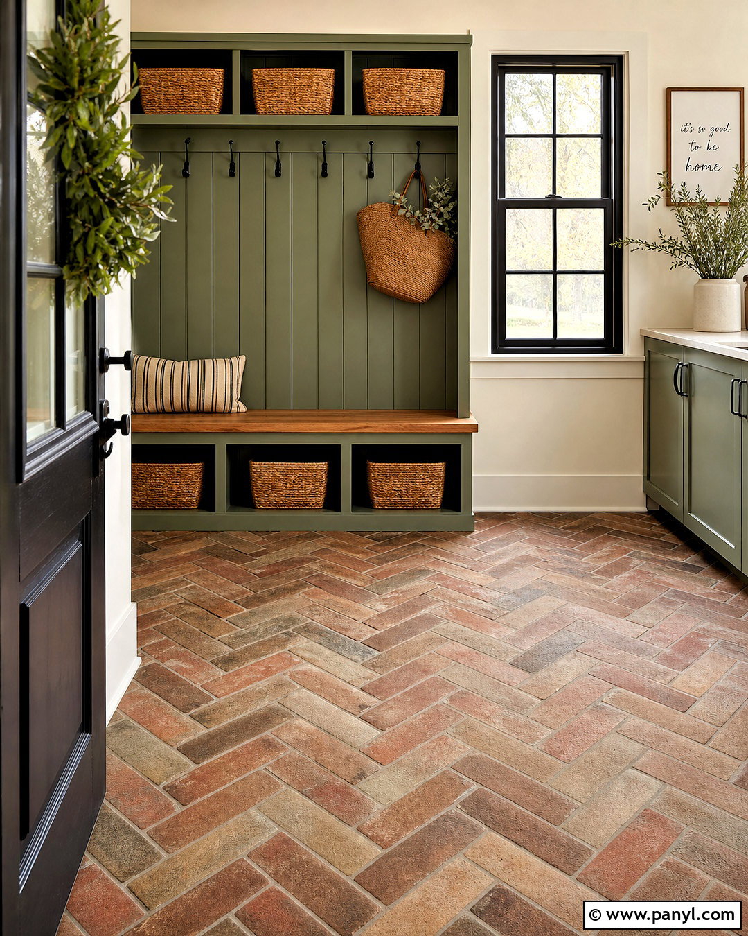 Brick Look Mudroom Floor Tile - 20 home floor tiles design ideas