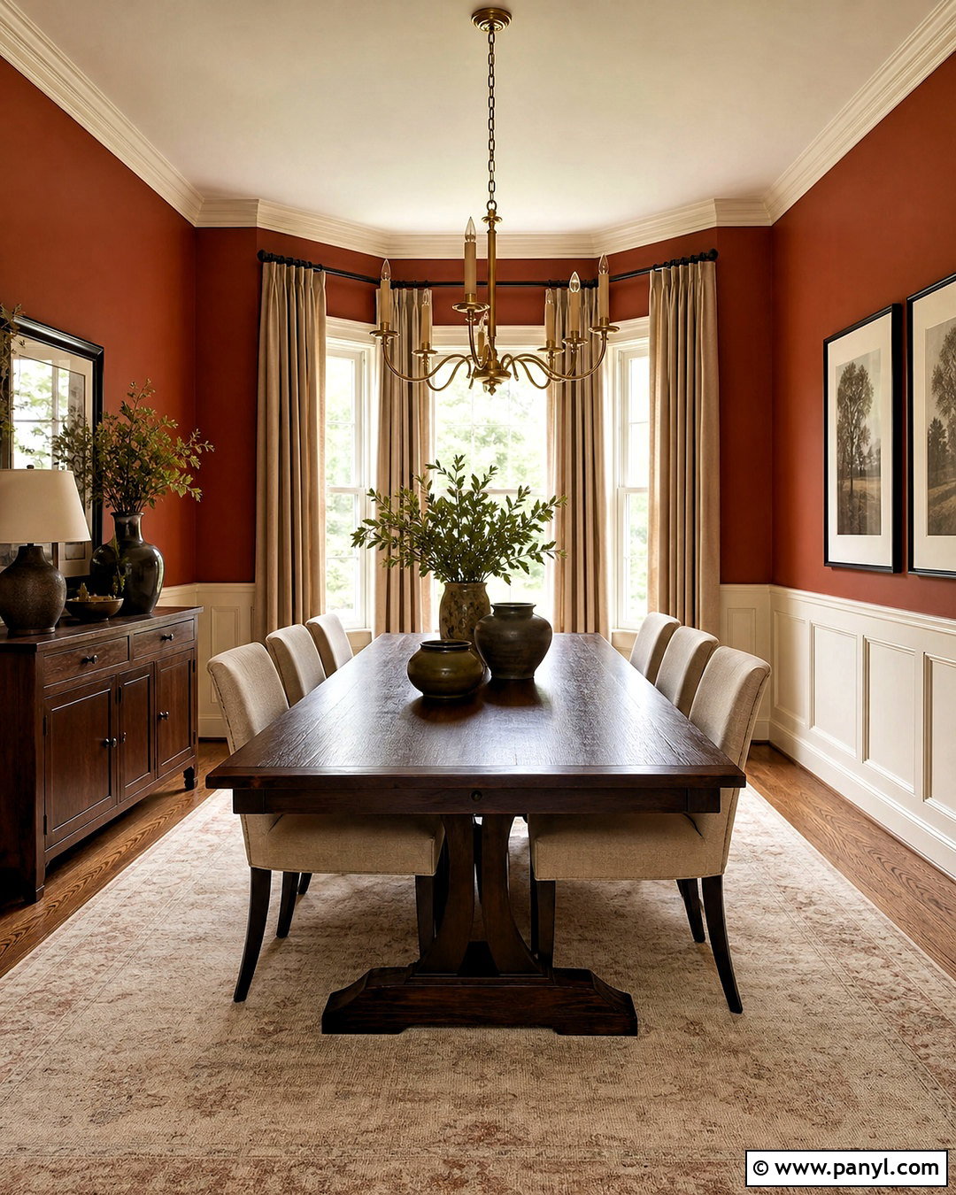 Brick Red And Beige Wall Color Palette - 20 wall color palette ideas