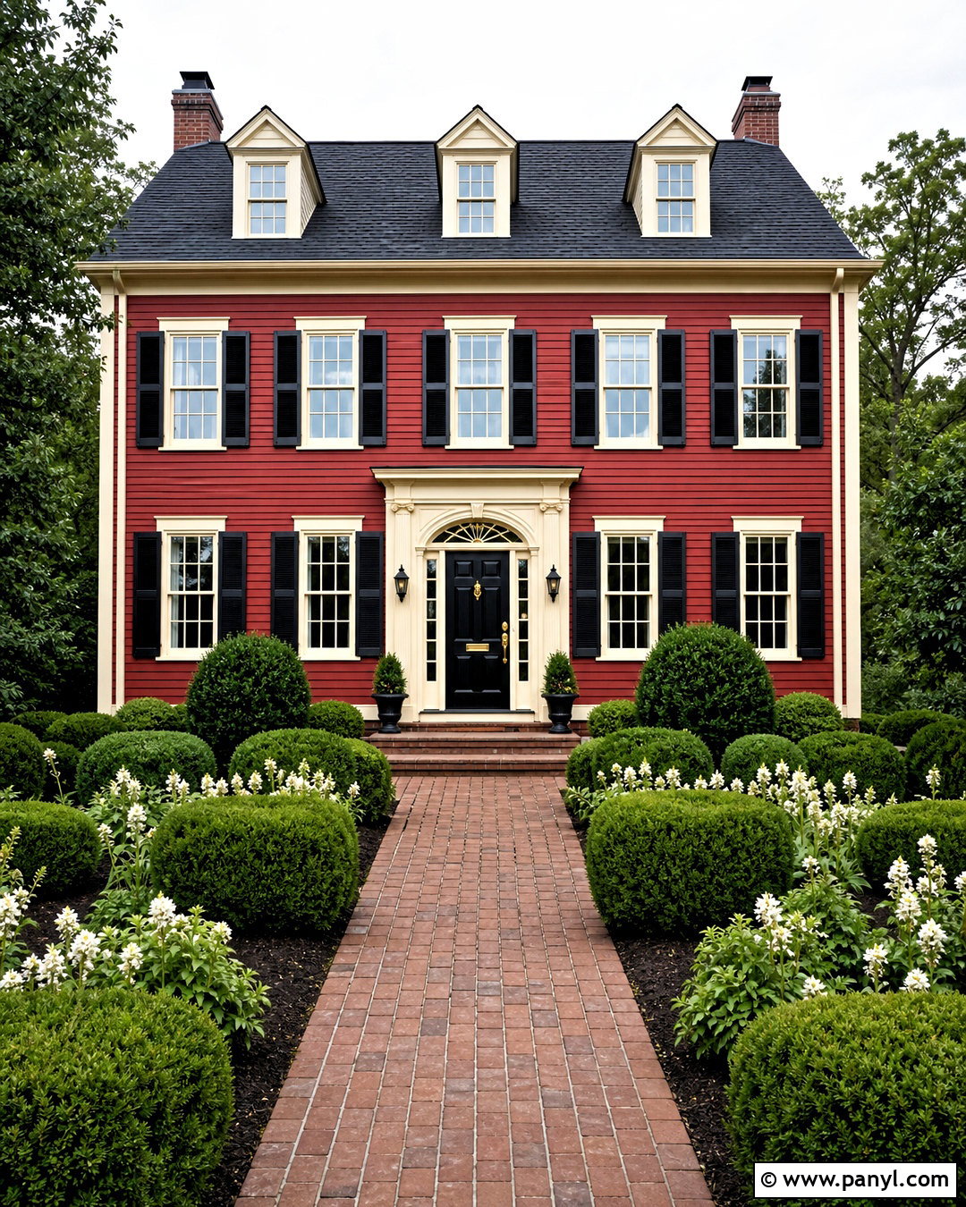 Brick Red And Cream Exterior Color Scheme - 20 house exterior colors schemes