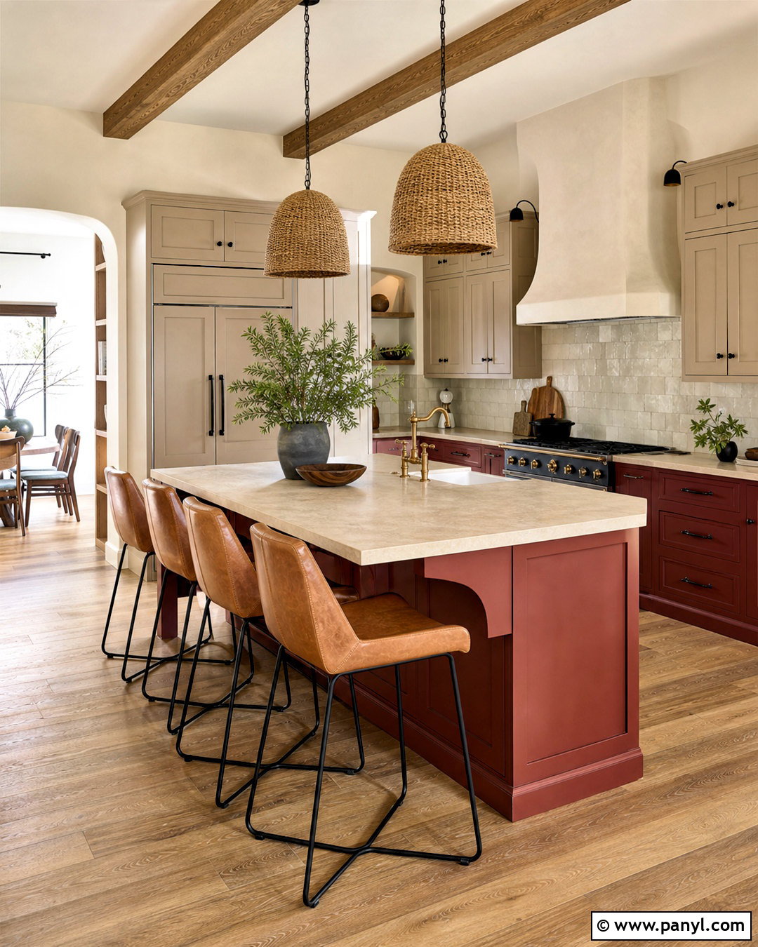 Brick Red And Putty Kitchen Palette - 20 kitchen color palette ideas