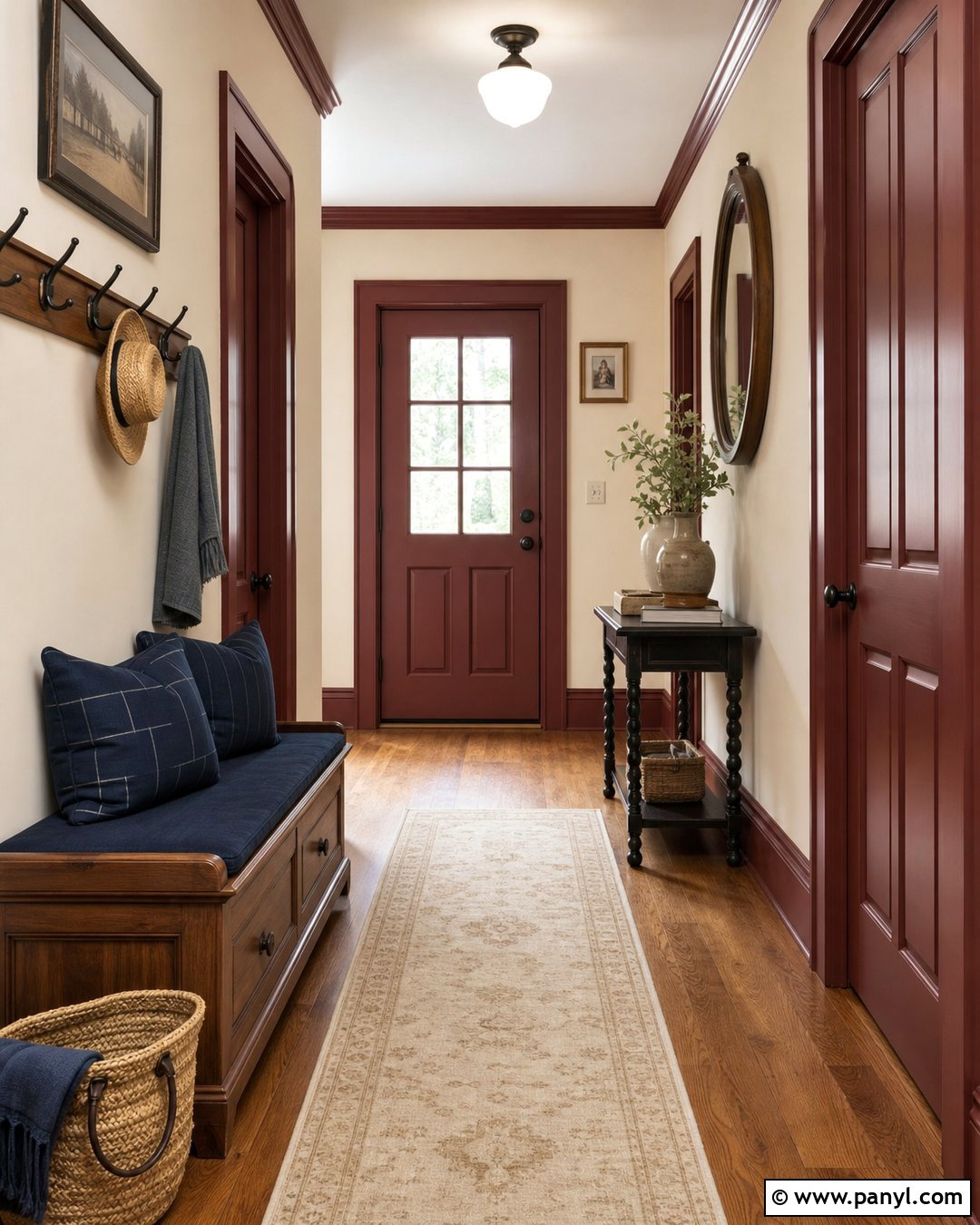 Brick Red Baseboards And Trim - 35 Baseboards And Trim Color Ideas