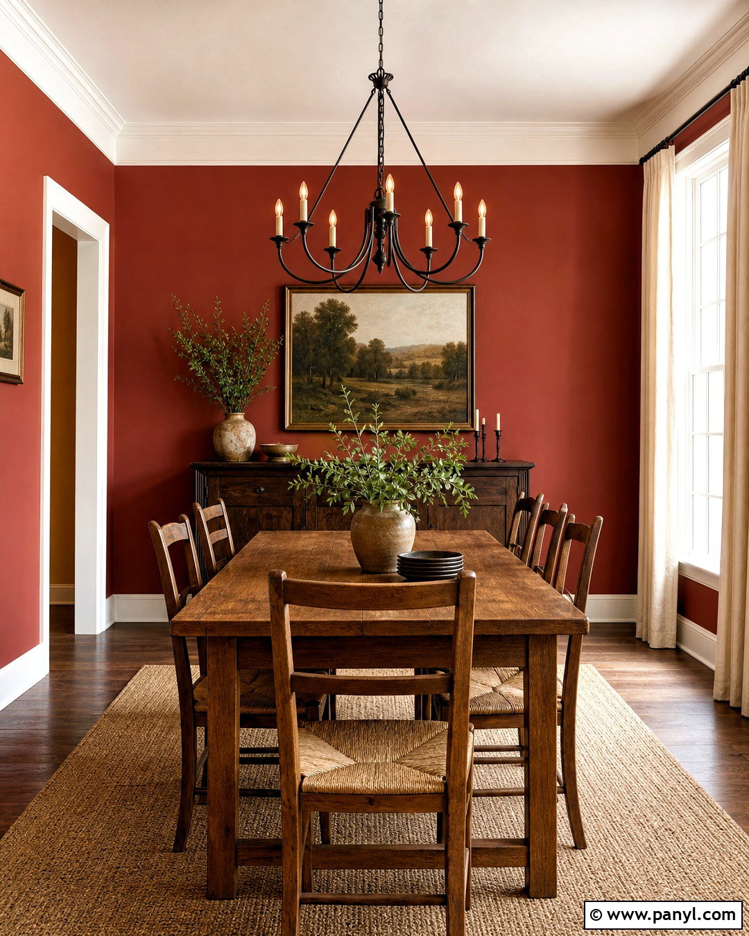 Brick Red Dining Room Walls - 20 red wall painting ideas