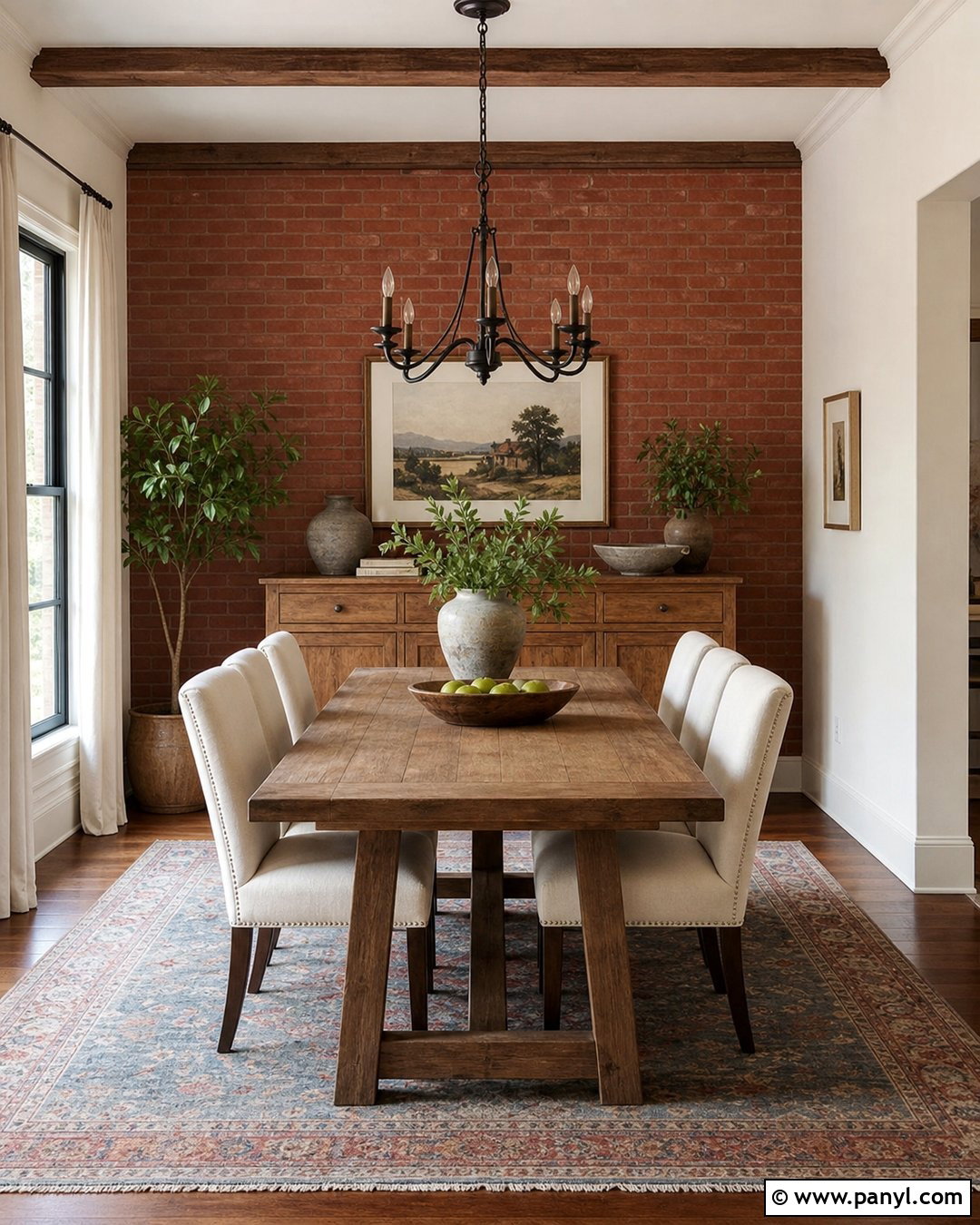 Brick Red Feature Wall - 30 Feature Wall Colours