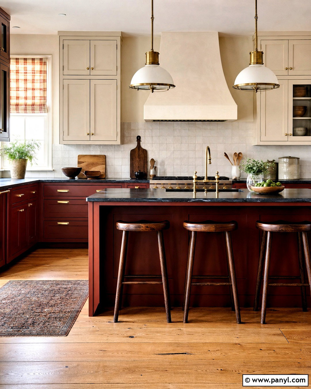Brick Red Kitchen - 20 warm kitchen colors