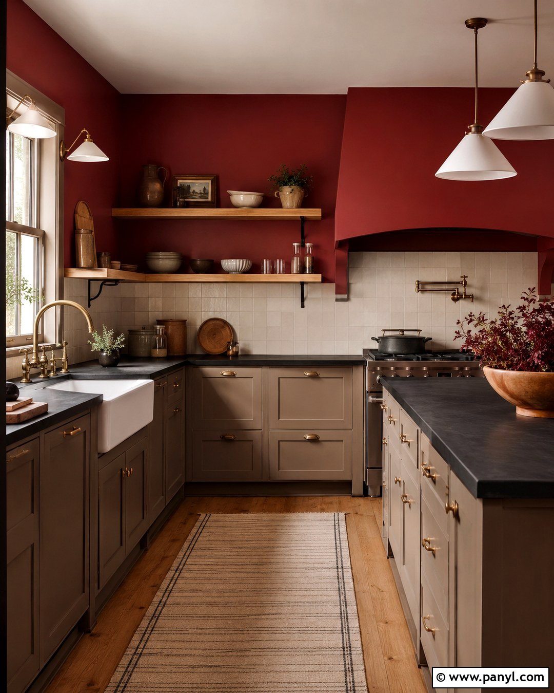 Brick Red Kitchen Wall Paint - 20 Bold Wall Paint Ideas