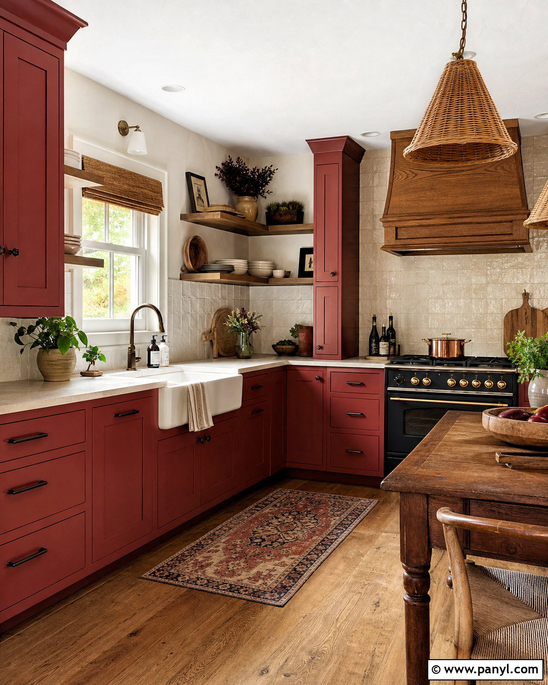 Brick Red Kitchen - 20 kitchen color red ideas