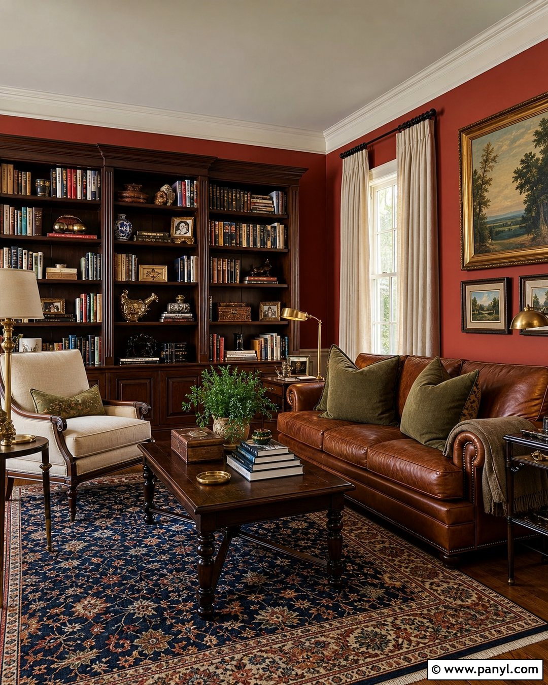 Brick Red Walls - 35 House Wall Colors