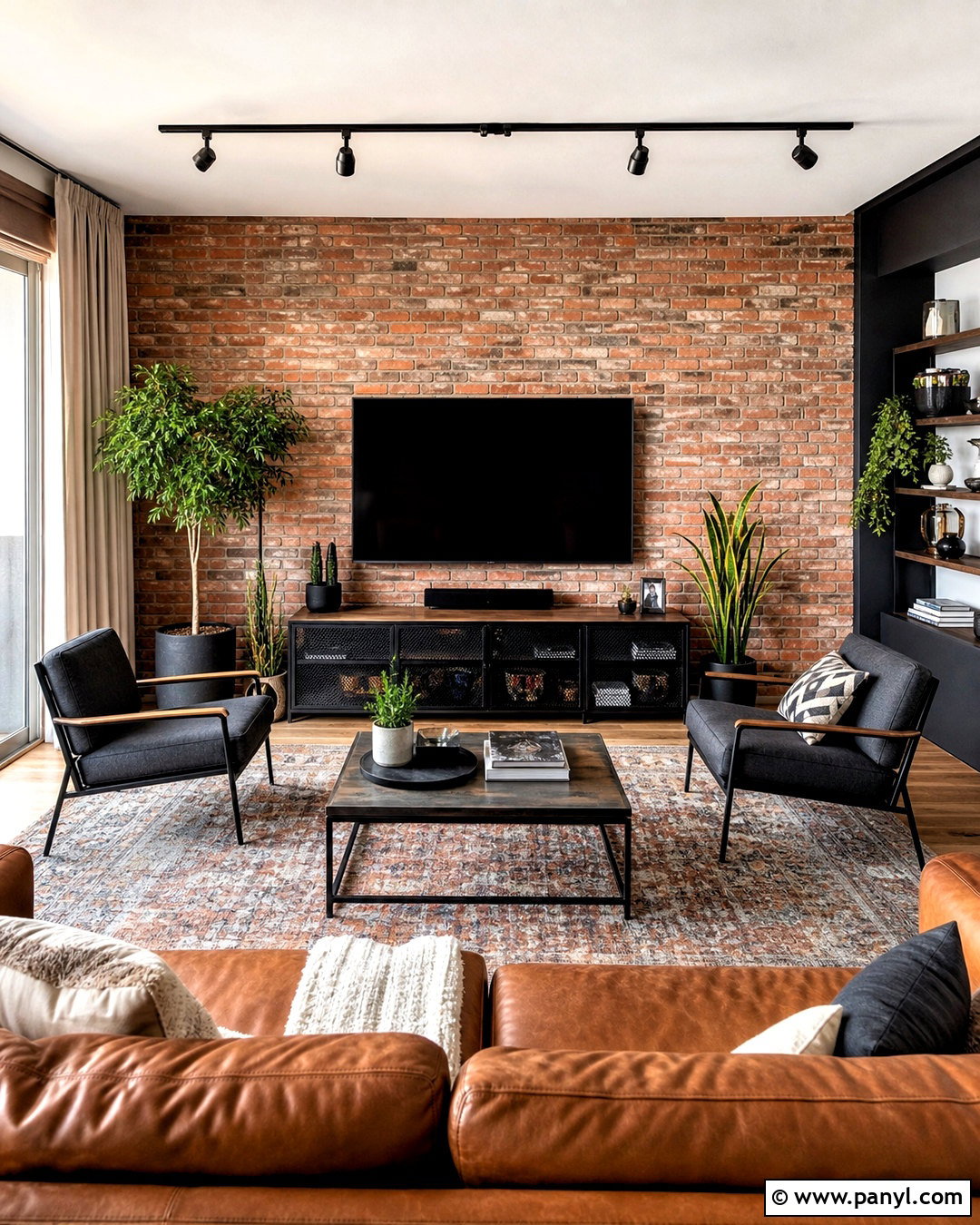 Brick TV Back Wall - 20 tv back wall ideas