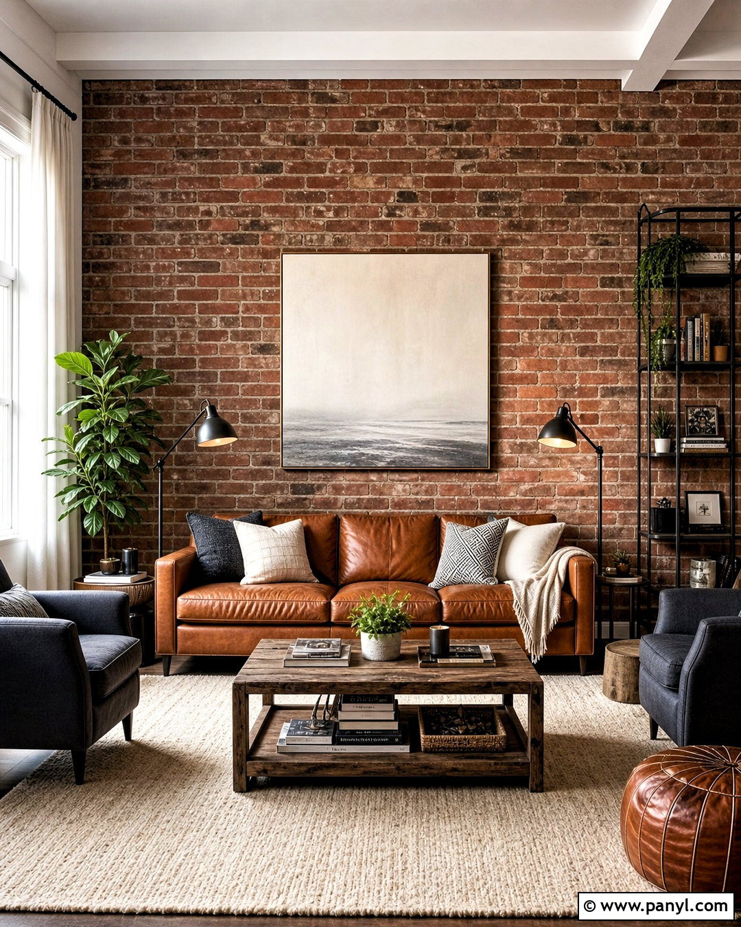 Brick Wallpaper Living Room - 20 wallpaper backgrounds living room ideas