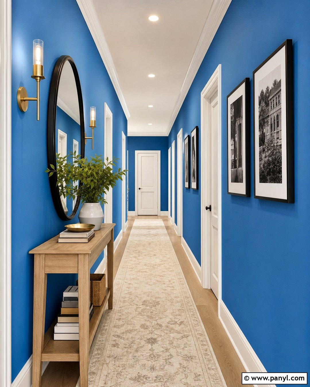 Bright Blue Hallway Walls - 20 Bright Blue Wall Color Ideas