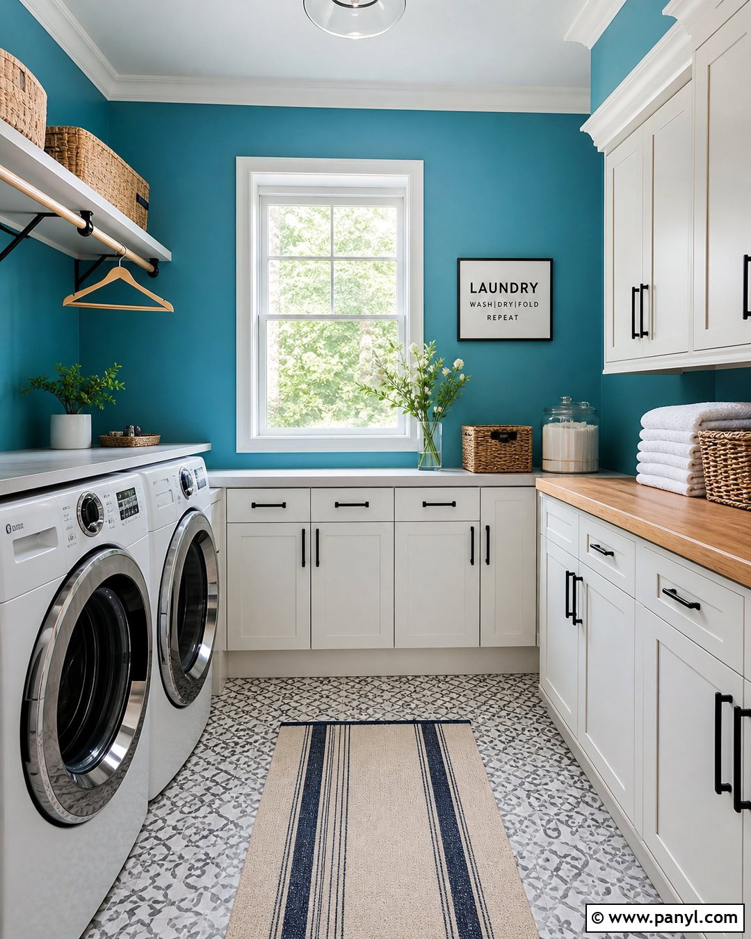 Bright Blue Laundry Room Walls - 20 Bright Blue Wall Color Ideas