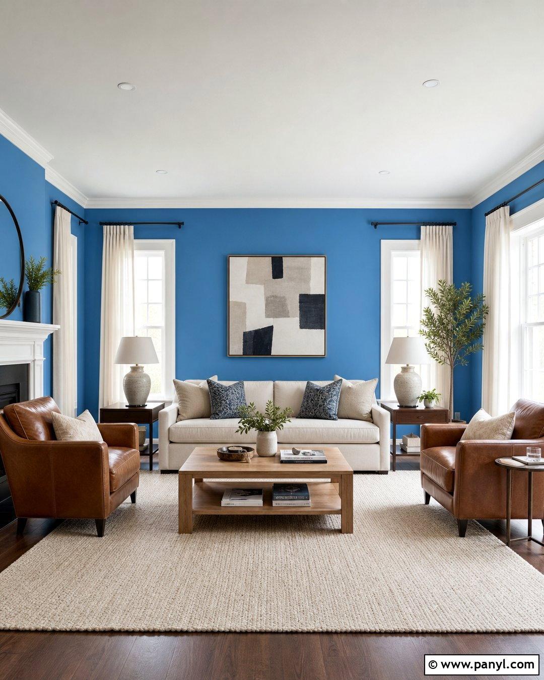 Bright Blue Living Room Walls - 20 Bright Blue Wall Color Ideas