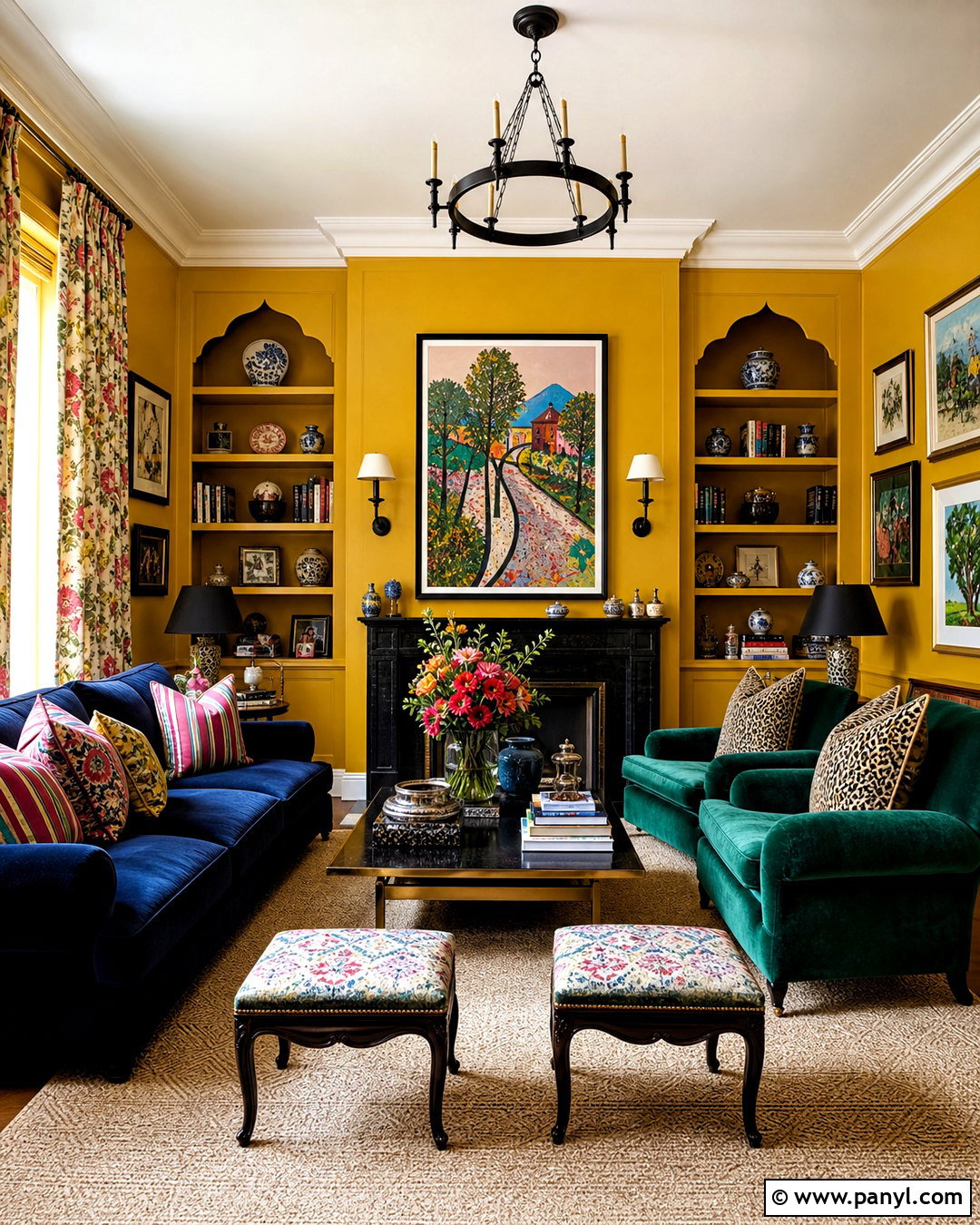 Bright Gold Paint for Maximalist Walls - 20 gold paint colors for walls