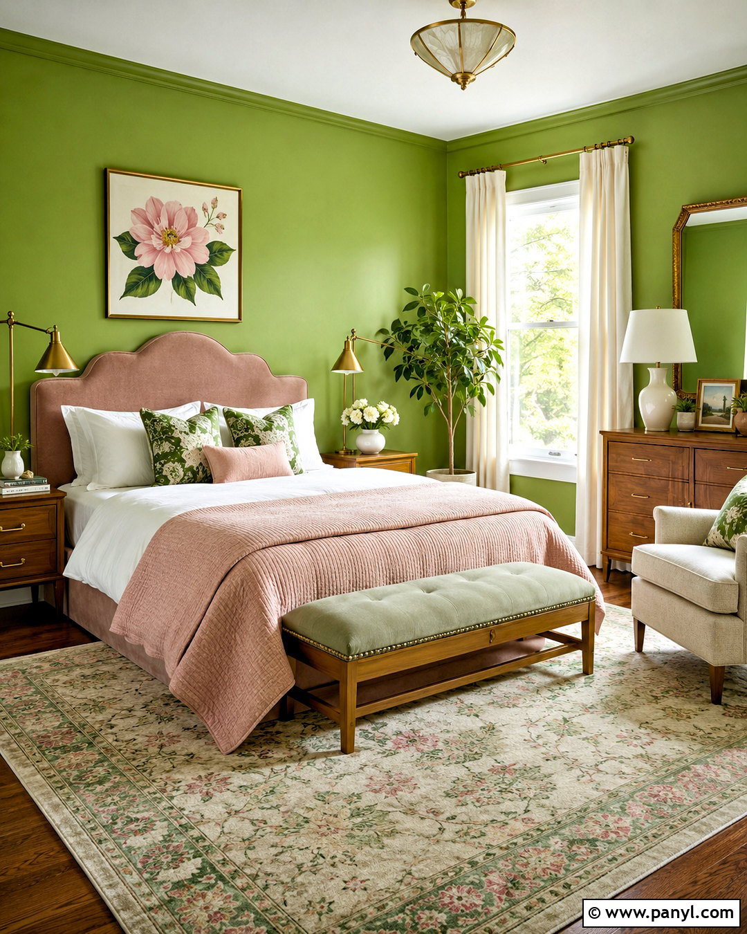 Bright Green And Pink Bedroom - 20 bright green bedroom ideas
