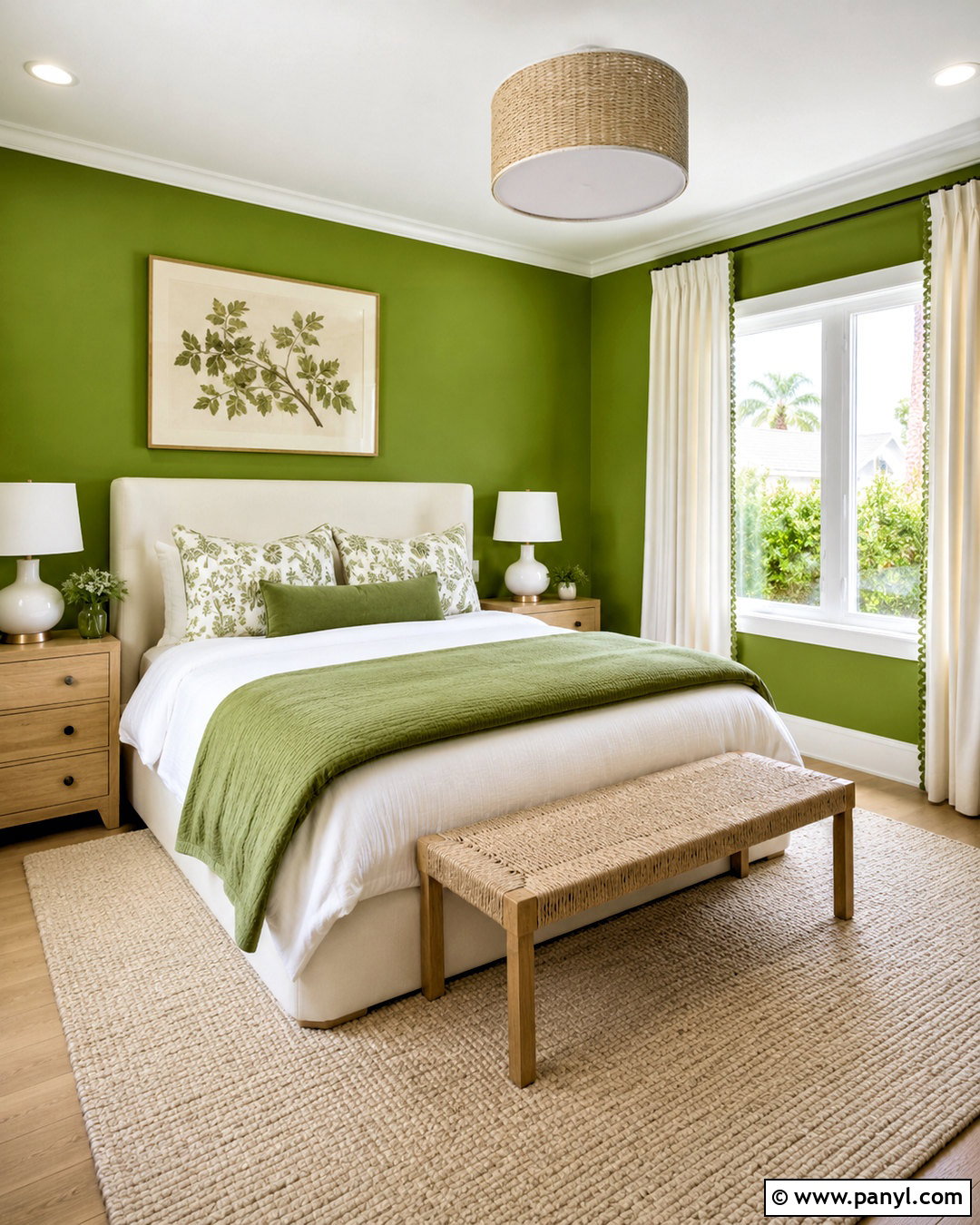 Bright Green And White Bedroom - 20 bright green bedroom ideas