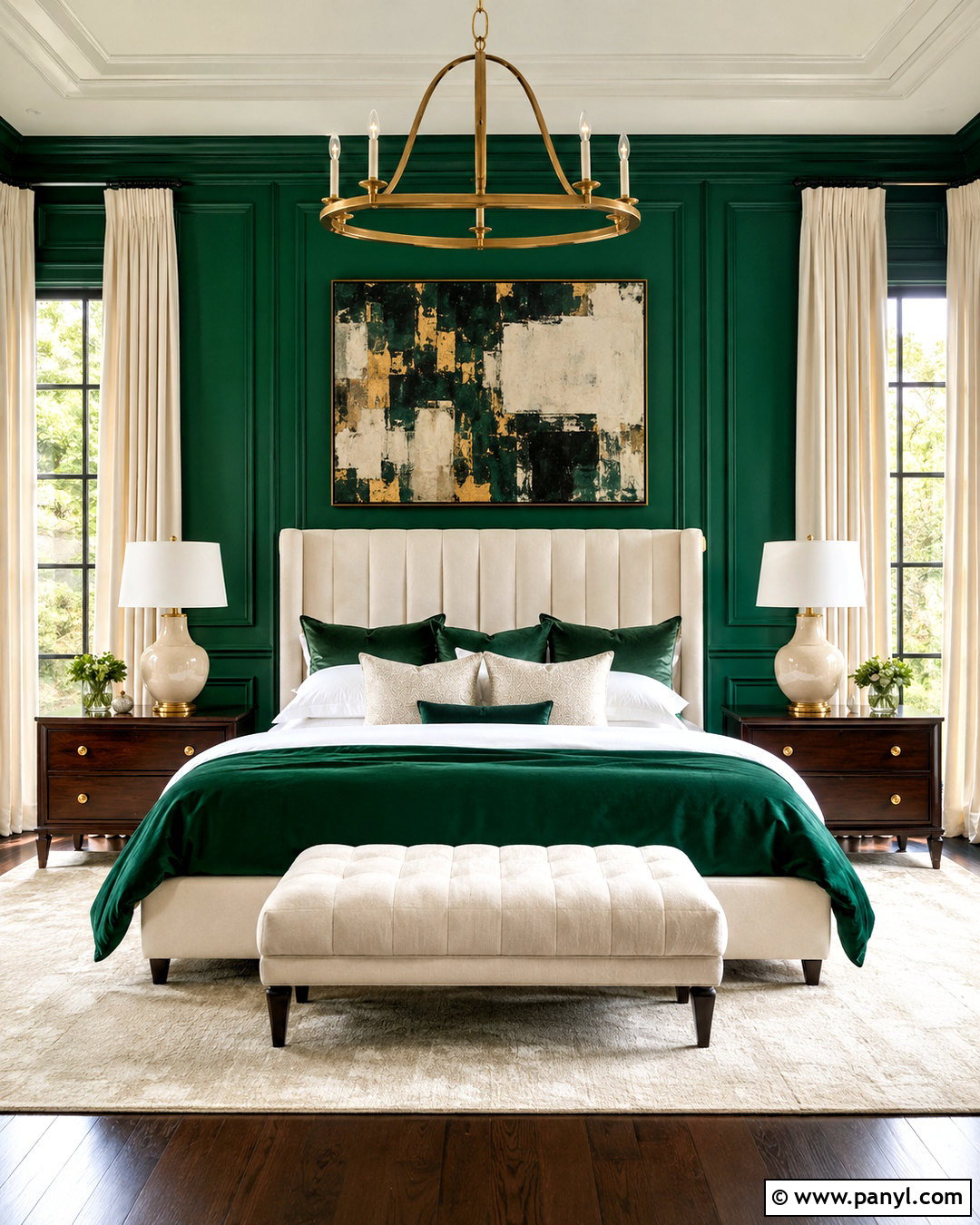 Bright Green Luxury Bedroom - 20 bright green bedroom ideas
