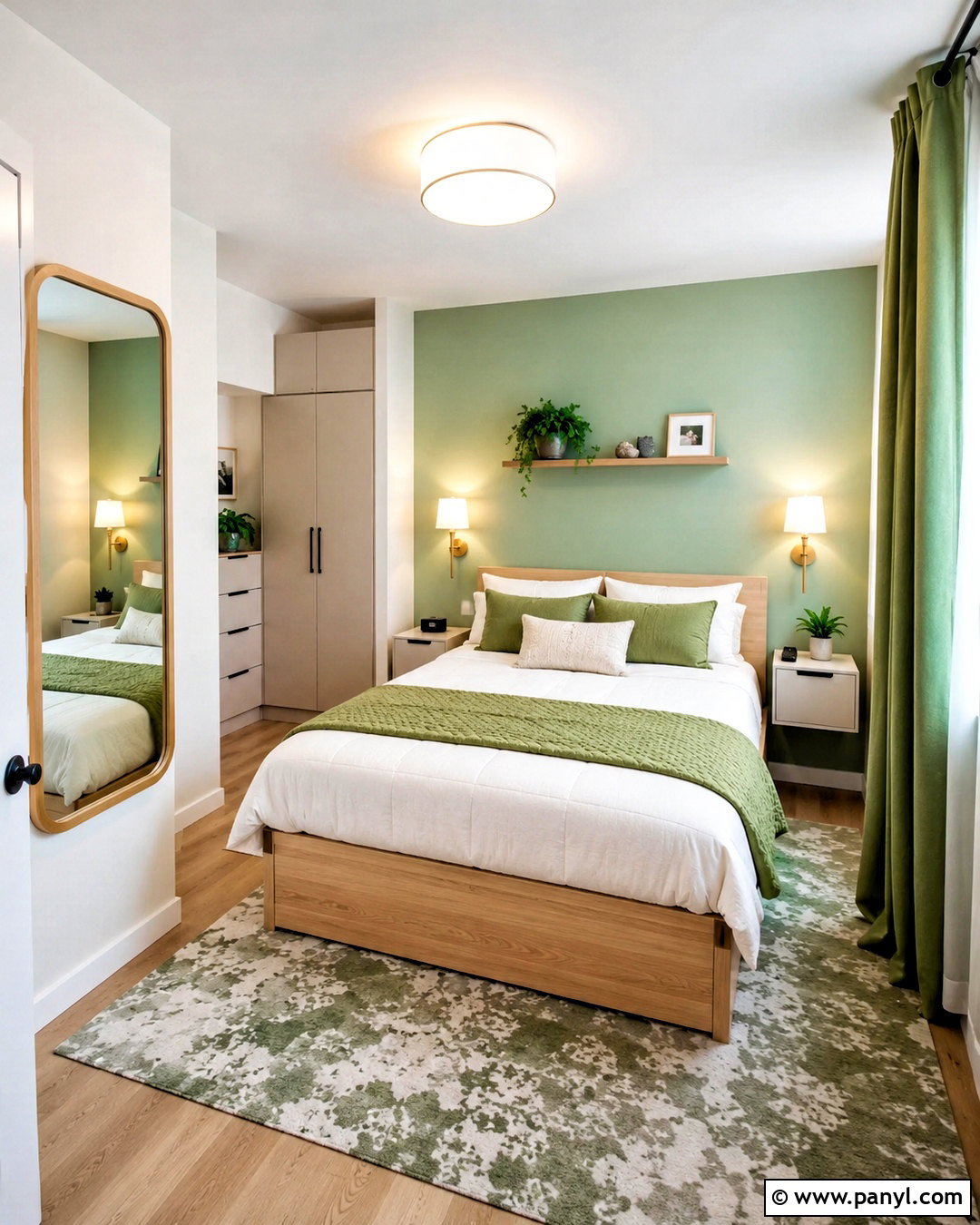 Bright Green Small Bedroom - 20 bright green bedroom ideas