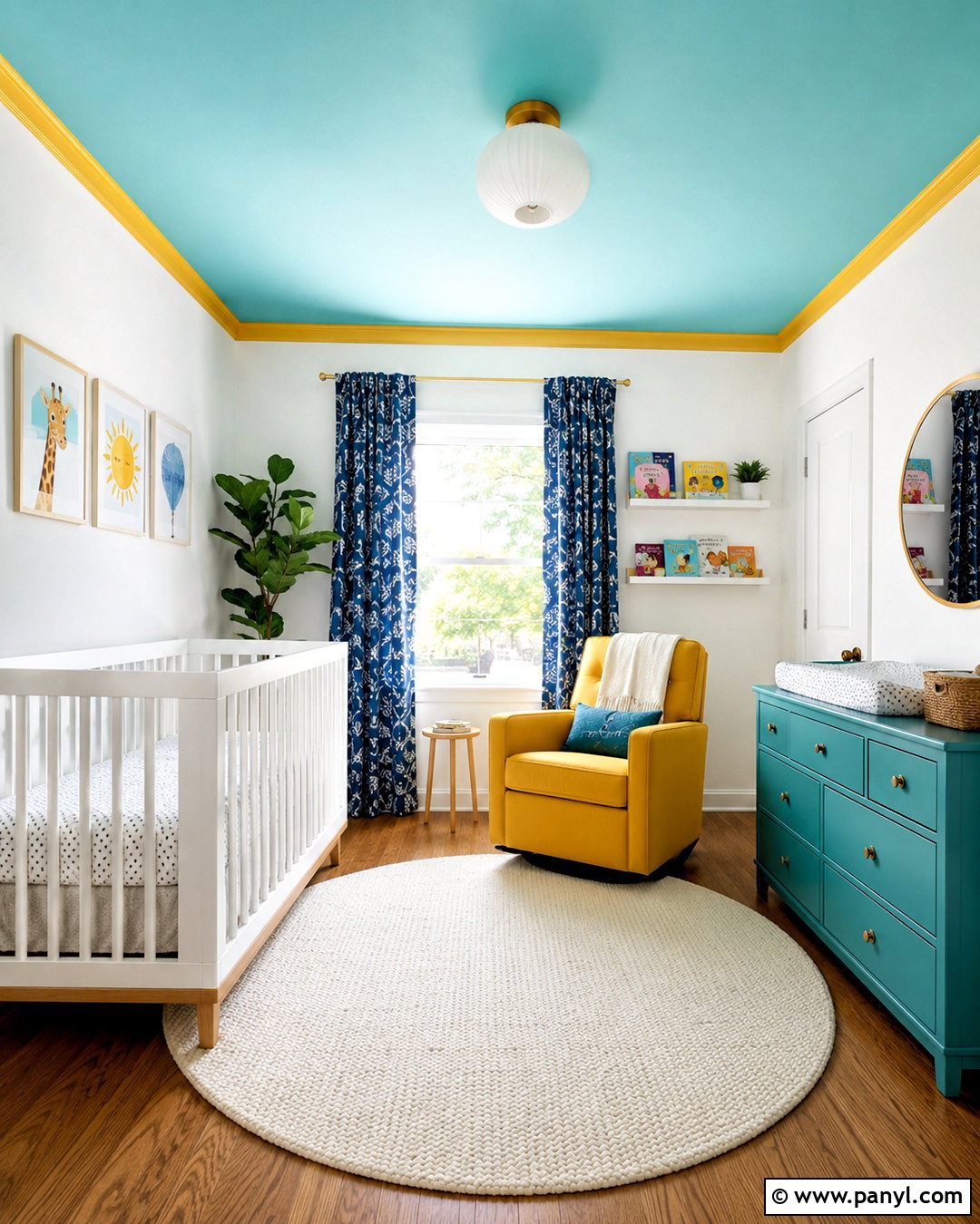 Bright Nursery Ceiling - 20 bright nursery ideas