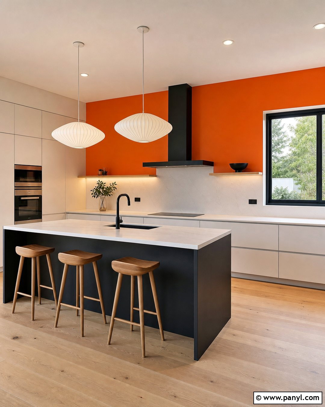 20 Bright Orange Kitchen Walls for a Stylish Retro Look