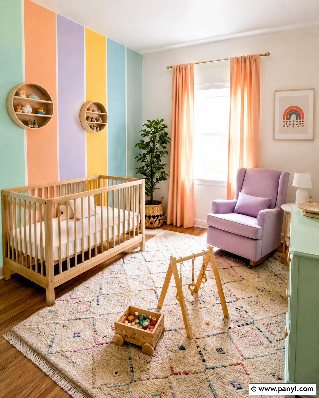 Bright Pastel Nursery - 20 bright nursery ideas