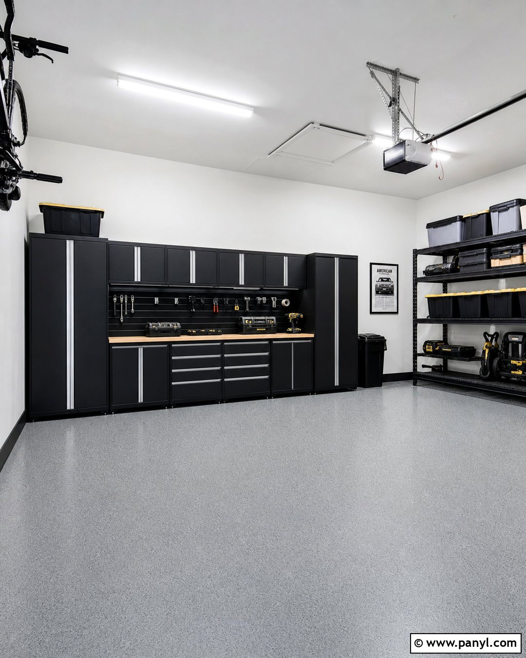 Bright White Garage Walls - 35 Garage Walls Paint Colors