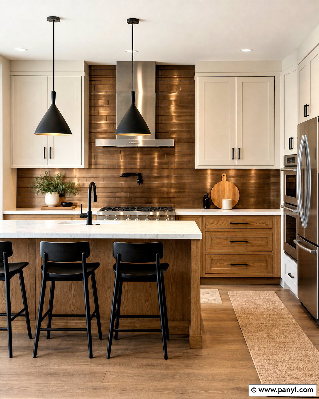 Bronze Kitchen Backsplash Wall - 20 bronze wall ideas
