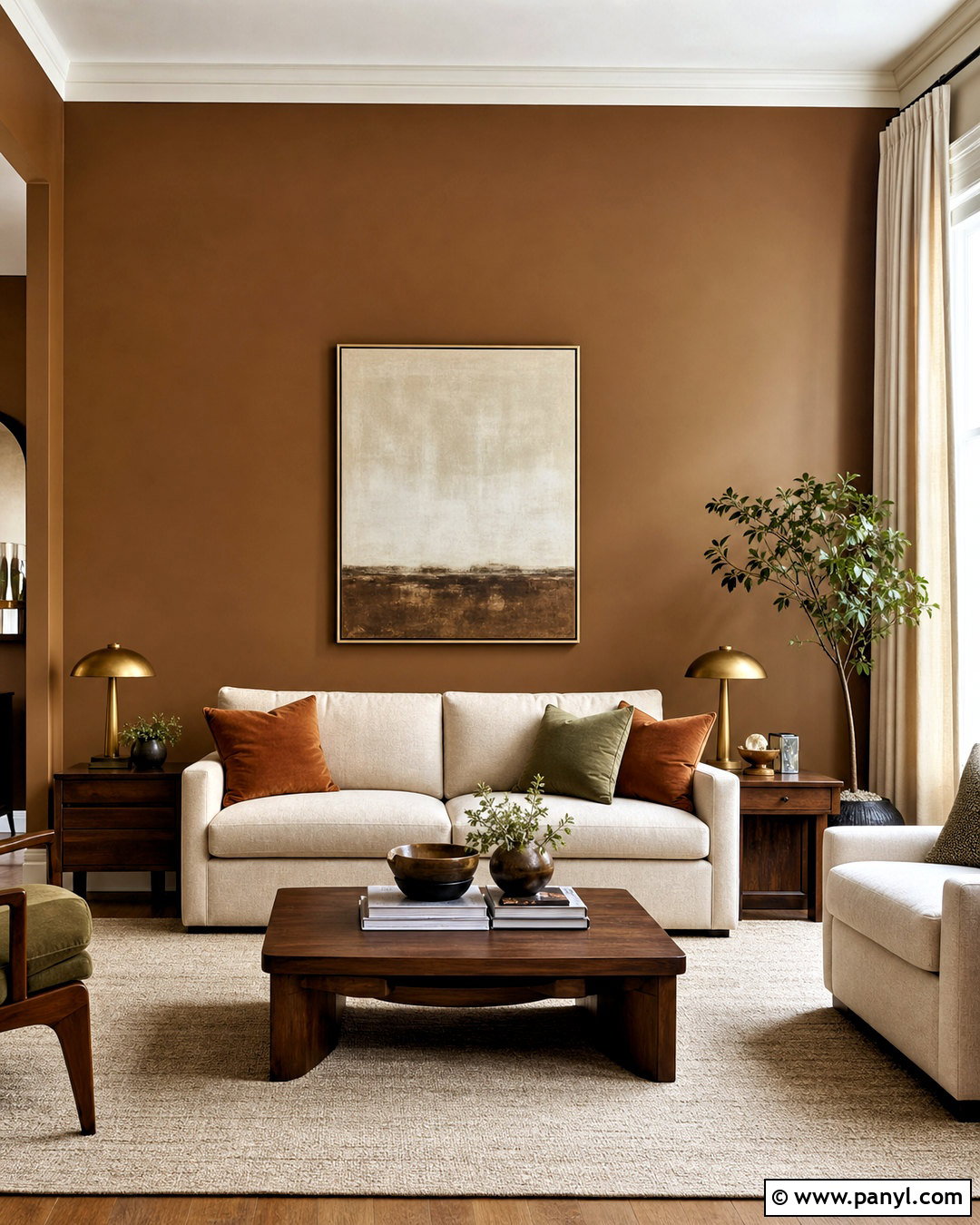Bronze Living Room Accent Wall - 20 bronze wall ideas