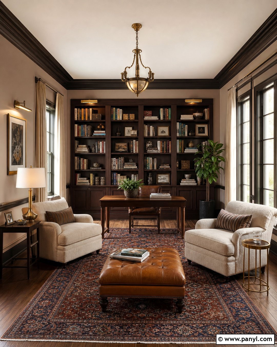 Bronze Trim With Light Taupe Walls - 45 darker trim lighter walls