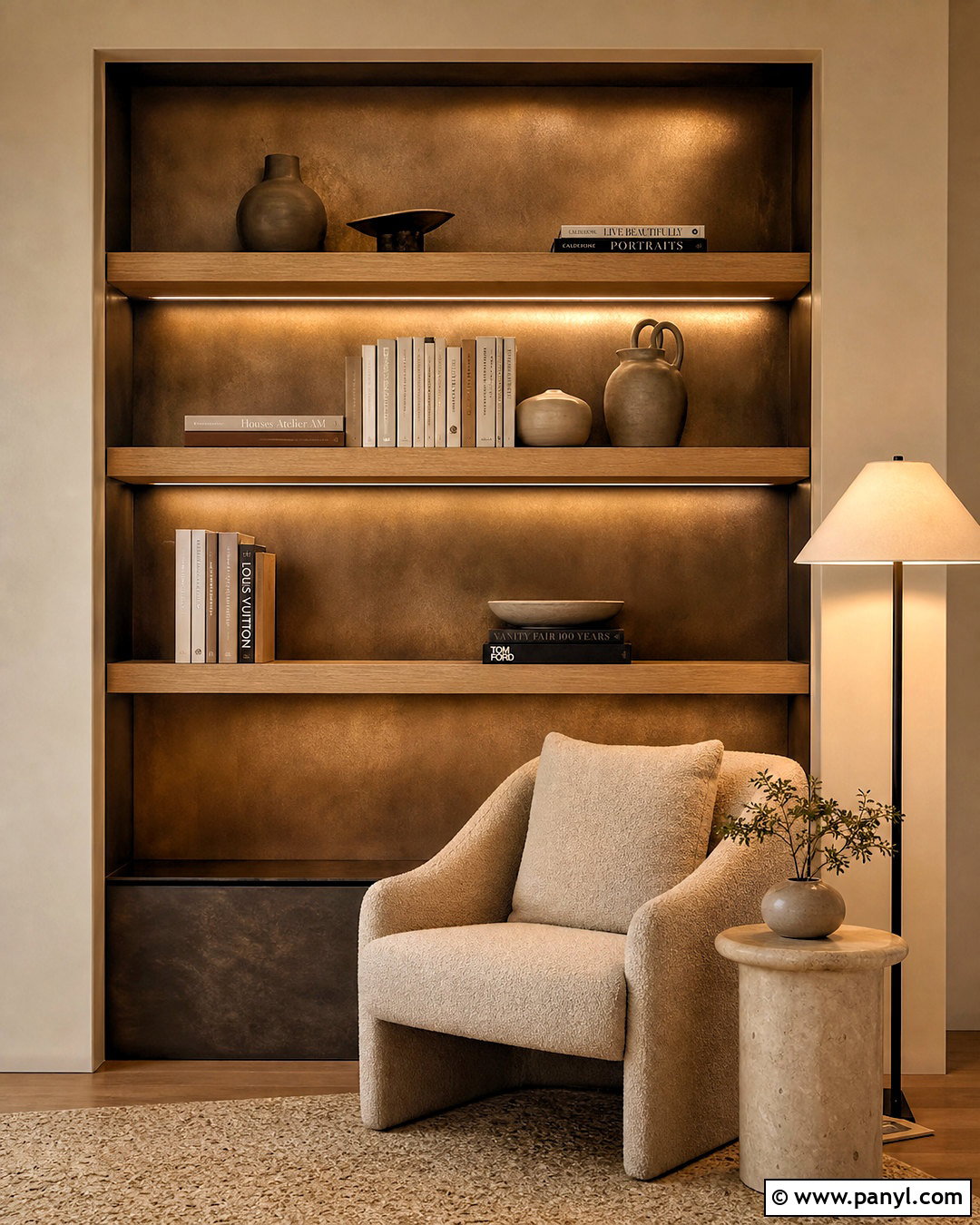 Bronze Wall Niche - 20 bronze wall ideas