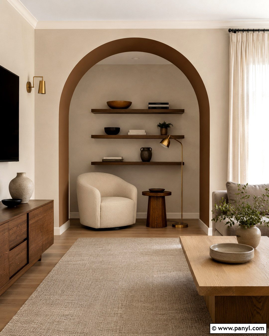 Brown And Beige Archway Walls - 20 Brown And Beige Walls
