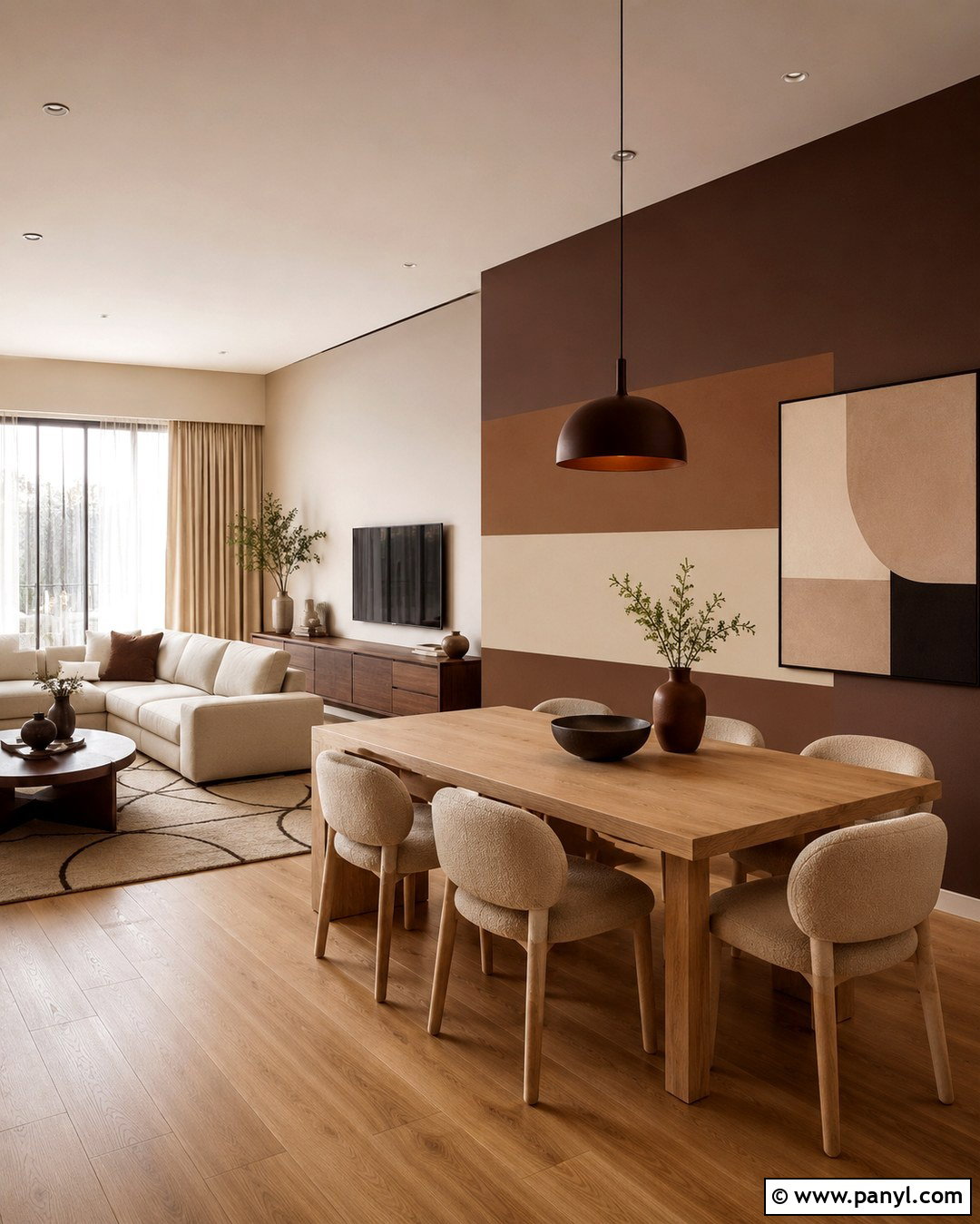Brown And Beige Color Block Walls - 20 Brown And Beige Walls