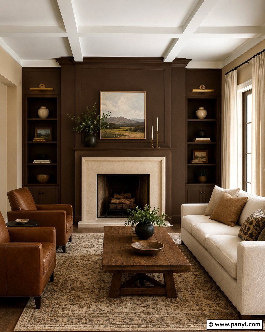 Brown And Beige Fireplace Walls - 20 Brown And Beige Walls