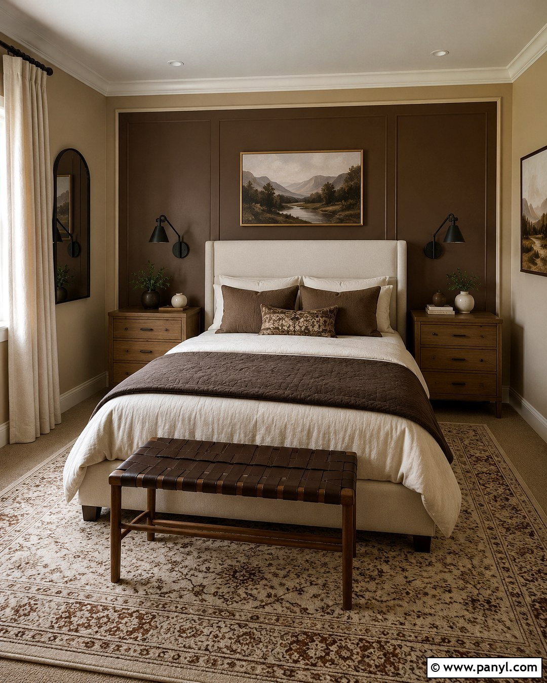 Brown And Beige Guest Bedroom Walls - 20 Brown And Beige Walls