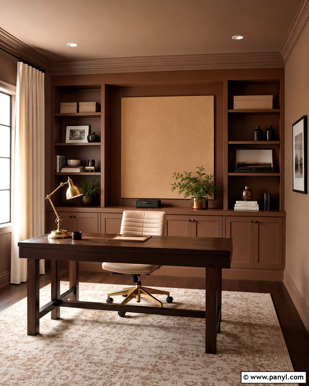 Brown And Beige Home Office Walls - 20 Brown And Beige Walls