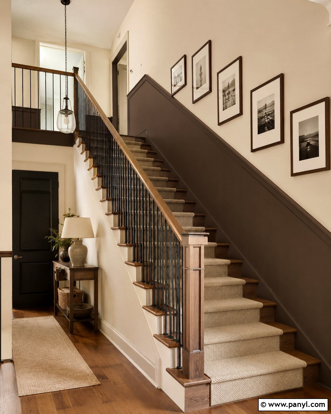 Brown And Beige Staircase Walls - 20 Brown And Beige Walls