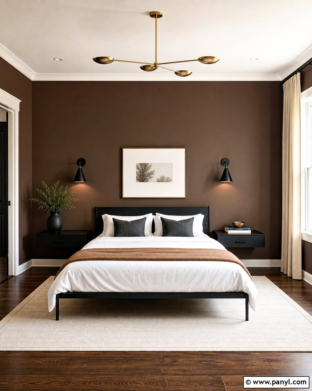 Brown And Black Bedroom - 20 brown paint bedroom ideas