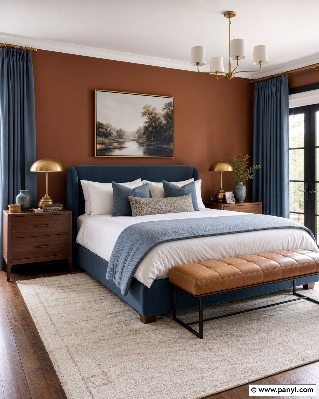 Brown And Blue Bedroom Walls - 30 brown painted walls