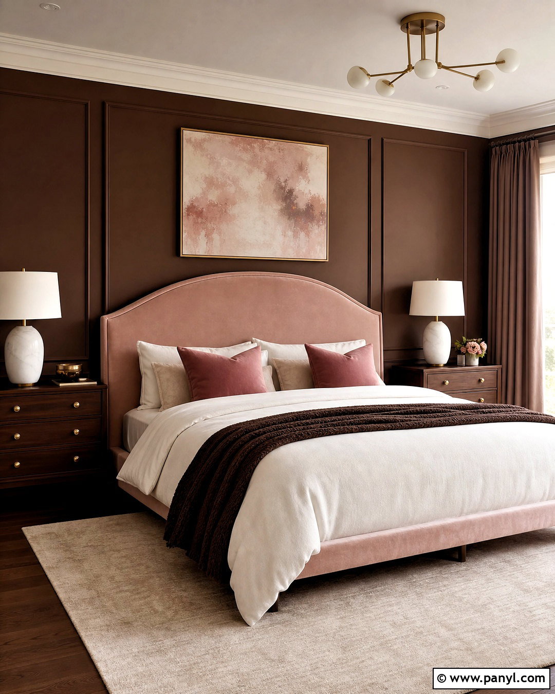 Brown And Blush Bedroom - 20 warm brown bedroom ideas