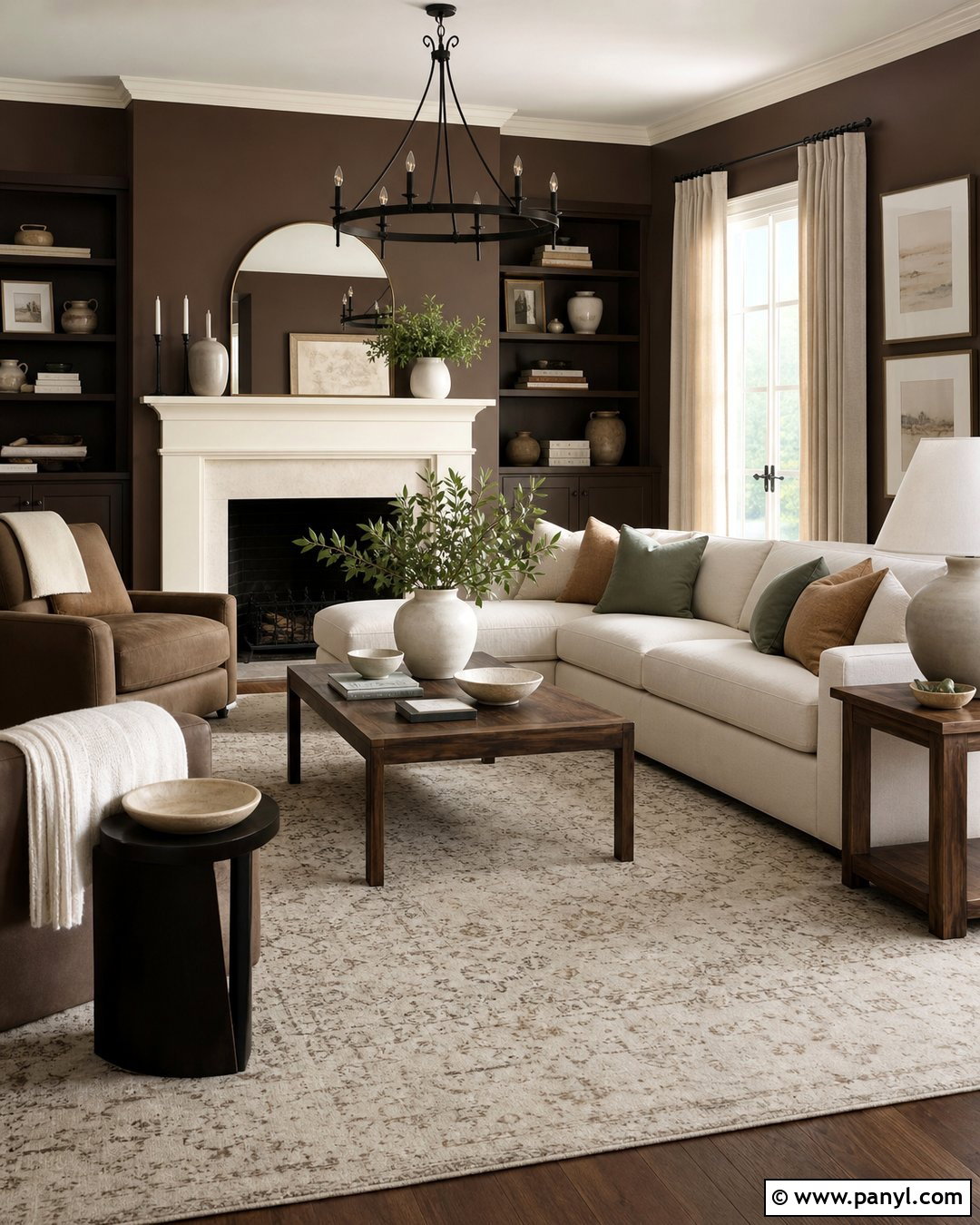 Brown And Cream Living Room Walls - 30 brown painted walls